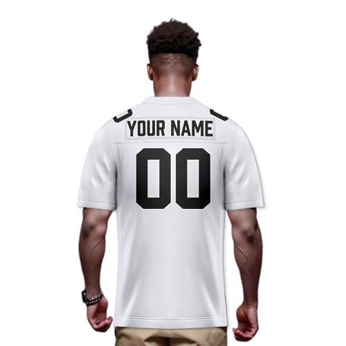 Image of Custom Replica Football Jersey with Name Number Logo