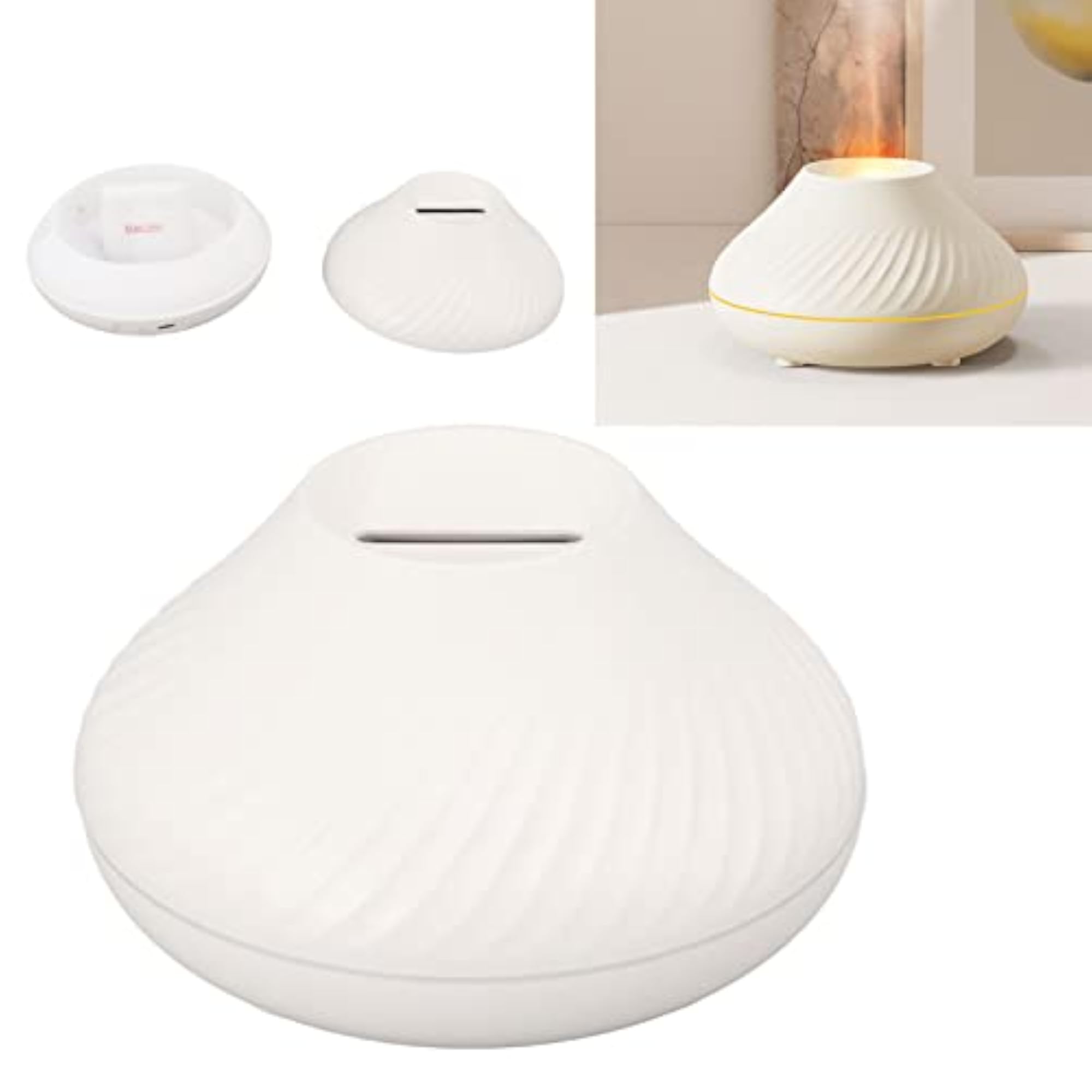 Ubersweet Flame Mist Humidifier, Noiseless Aromatherapy Diffuser