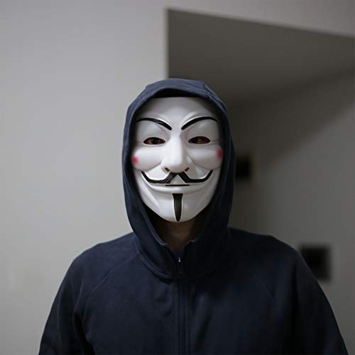A9TEN Hacker Mask for Kids, Anonymous Mask Halloween Costume Cosplay Masquerade Party