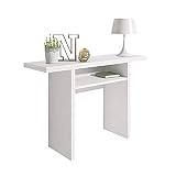 tipo: rectangular Selsey Lurdi - consola / mesa plegable - 120x35-70 cm - blanco - moderno