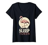 Sleep Token, Adorable flamingo aesthetic for bird enthusiasts, humor lovers, and laid-back vibes Featuring a prominent flamingo graphic combined with the "SLEEP TOKEN" text, creating a bold statement perfect for fans of alternative fashion and artist...