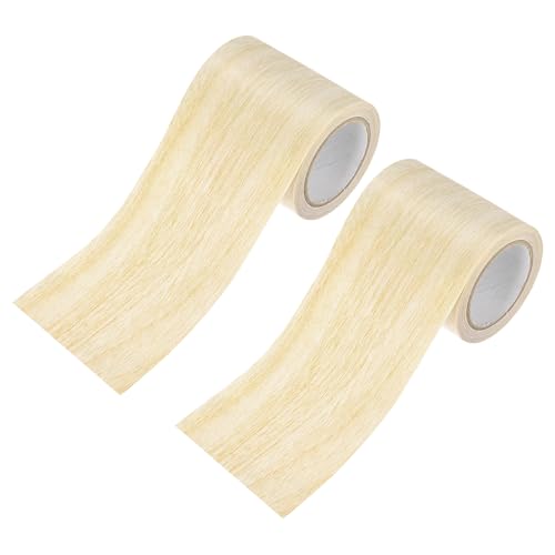 Image of M METERXITY 2-Roll Wood Grain Repair Tape, 2.24in x 15ft Textured Realistic Self-Adhesive Wood Floor Tape Contact Paper for Furniture /Floors /Home [Light Yellow Oak]