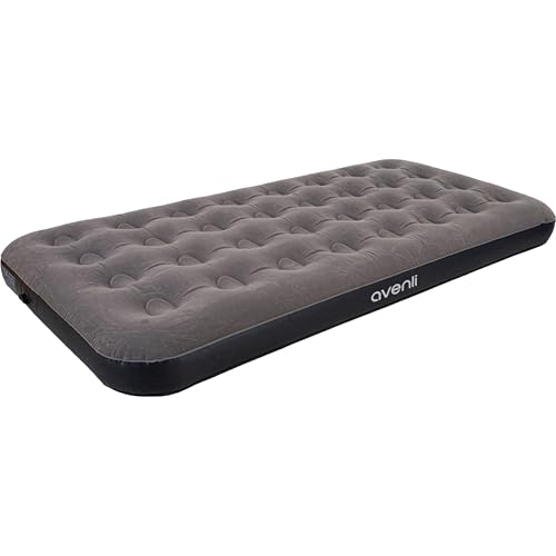 AVENLI Luftmatratze Luftbett Camping für 1 Person 191x99x22cm aufblasbare Matratze Gästebett weiche Liegefläche mit beflockter Oberfläche...
