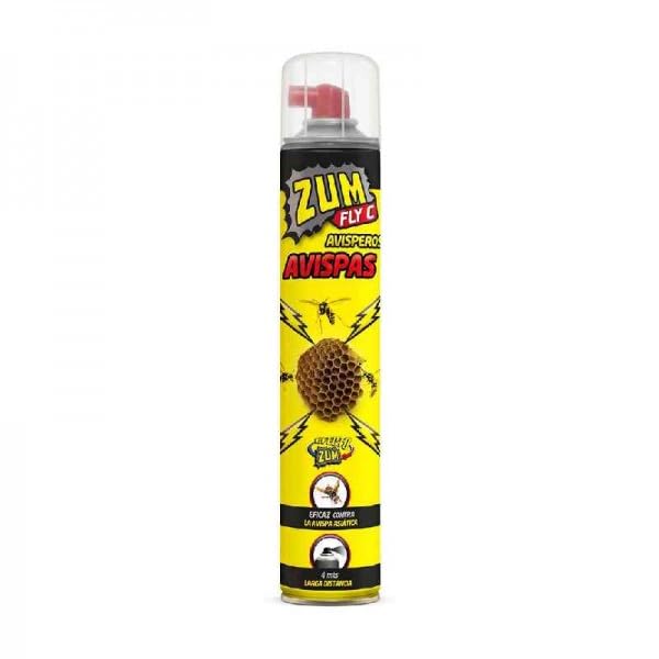 Zum Fly C 750ml - Insecticida en aerosal avispas y avisperos. Larga distancia hasta 4 metros. Listo para usar