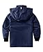 Hiheart Boys&Girls Waterproof Hooded Jackets Cotton Lined Rain Jackets Dark Navy 3T