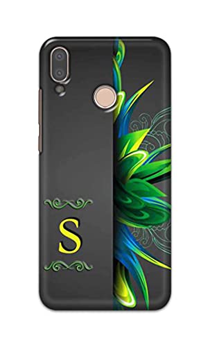 Image of Name II Initial II Letter Alphabet S Hard Back Case Cover for Huawei P20 Lite /Huawei Nova 3e, ANE-LX1, ANE-LX2, ANE-LX3 Back Cover -(J5) VNS2222