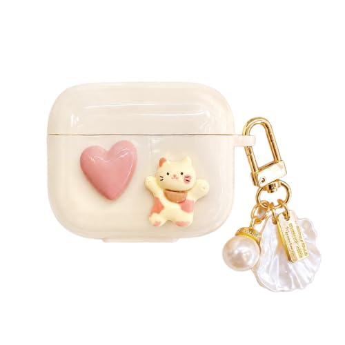 HAMACOD AirPods 2 / 1 (��1���� ��2����) �P�[�X �J�o�[ �[�d�P�[�X 3D �n�[�g�^ �V���v�� �y���_���g ������� �ی�P�[�X �ϏՌ� �t���S�n ����~�� �h�o ���� �n�[�g�^ �X�}�C���[�t�F�C�X AirPods ��2���� �p