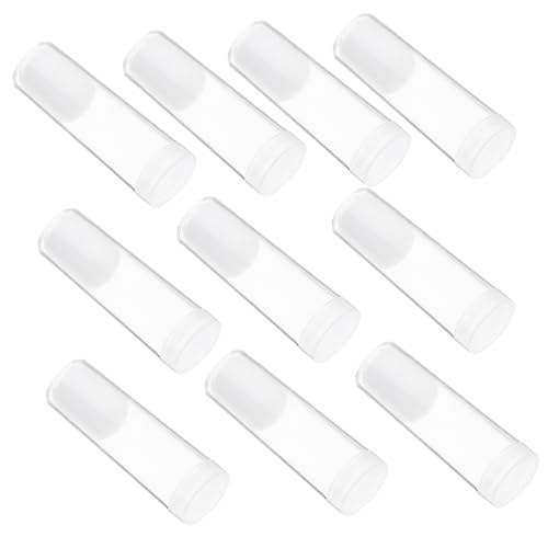 TOGEVAL 10pcs Clear Coin Tubes Coin Storage Holder for Collectors Containers Protection for Organizing All Types