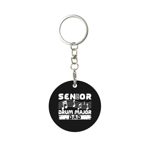 Kangweida Senior 2030 Drum Major Durable Aluminum Round Keychain Stylish Useful