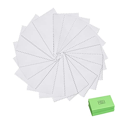 BELIOF Schmuck Reinigungstuch Brillen Putztuch Silberputztuch Schmuckreinigungstücher Reinigung Schmucktuch für Schmuck Silberschmuck Kameras iPad iPhone Handys Brille Bildschirm Goldschmuck Cover