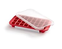Lékué Industrial Ice cube Tray Red Natural Rubber with lid 45 x 35 x 25 cm
