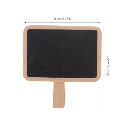 Pinzas de madera para pizarra rectangular en pack de 40 piezas para notas y eventos 2