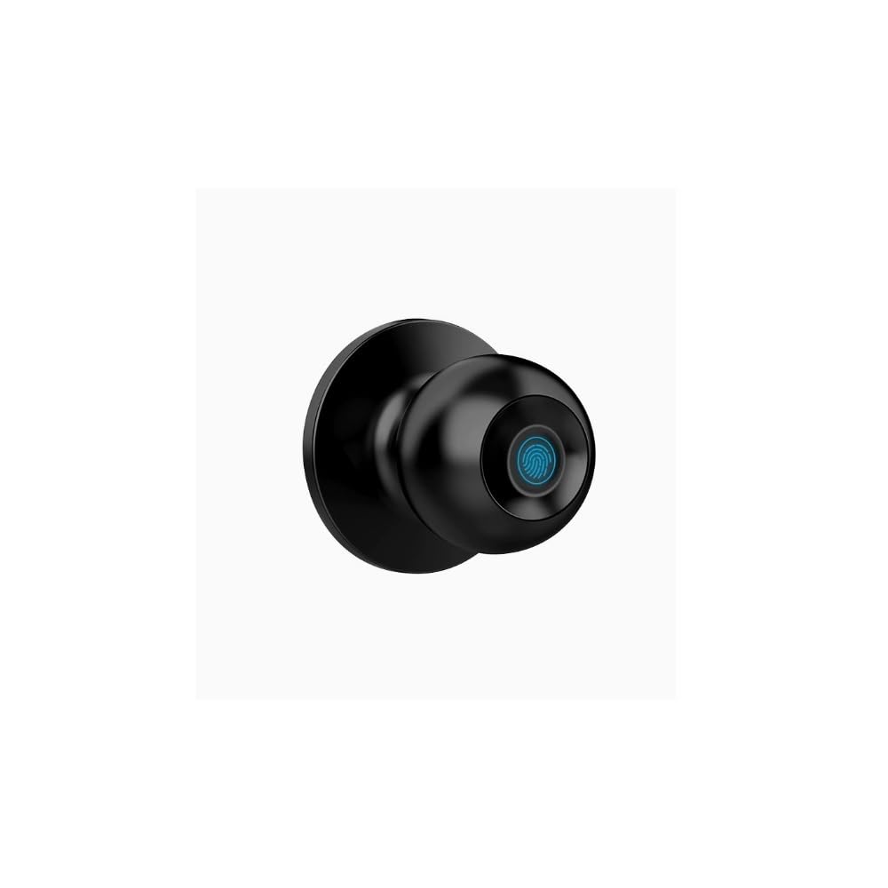 Smart Door Knob with Fingerprint, Door Lock for Bedroom, Home Office & Apartment, Biometric Door with App Control smart Door Lock