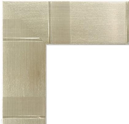 色紙額縁 UVカットアクリル仕様 樹脂製 G8108 色紙(242×274mm) イエローシルバー 受注生産品
