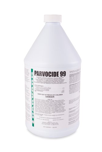 Harvard Chemical 9003 Parvocide 99 Veterinarian Disinfectant and Virucide, Lemon Odor, 1 Gallon Bottle, Clear (Case of 4)