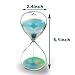 SuLiao Sand Timer 5 Minute Hourglass,Turquoise Sand Clock,Large Sand Watch 5 Min,Colorful Biloba Puff Minimalist Hour Glass Sandglass for Home,Desk,Office Decorative