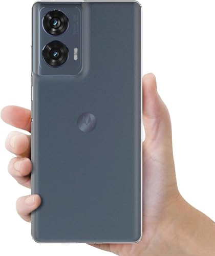 Image of REALCASE Silicone Moto Edge 50 Fusion | Moto G96 5G Back Cover Case, Scratch Resistant Protective Crystal Clear Transparent Shock Proof Bumper Back Cover Case for Moto Edge 50 Fusion | Moto G96 5G