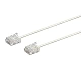 Monoprice Cat6 Ethernet Patch Cable - Snagless, 550MHz, UTP, 32AWG, 0.5 Feet, White - Micro SlimRun Series