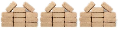 Holzbriketts aus Nadelholz Brennholz für Ofen, Kamin oder Feuerstelle,...