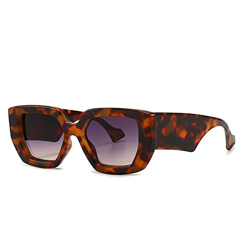 Lunettes de soleil de créateur géométriques vintage avec verres dégradés haute définition