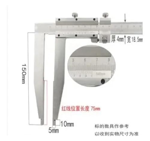 Calibrador Vernier 0-300mm Acero Inoxidable miniatura 2