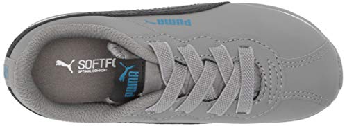 Image of PUMA unisex child Turin Sneaker, Ultra Gray-puma Black, 3 Little Kid US