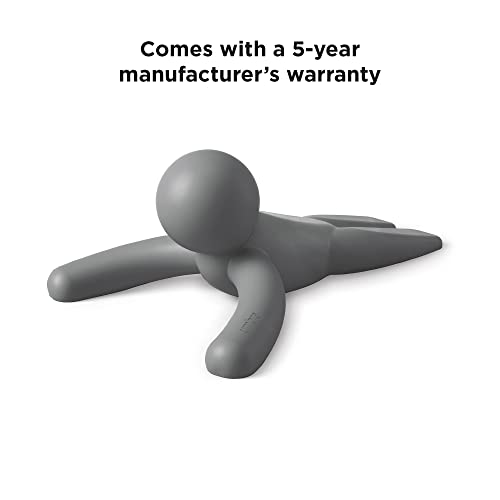 Umbra Buddy Door Stop, Heavy-Duty And Flexible, Soft-Touch Finish, Protects Your Floors, Set Of 2, Grey, 2 Count,1013767-149,Gray #TOP2