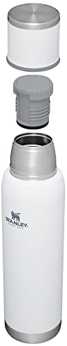 Image of Stanley Adventure-To-Go Vacuum Bottle 1.4 qt | Wide Mouth with Leakproof Cup Lid | Keep Drinks Hot or Cold | Packable for Travel | Insulated Stainless Steel Thermal Bottle | BPA-Free | Polar