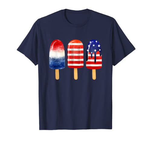 Popsicle 4th of July American Family Patriotic T-Shirt