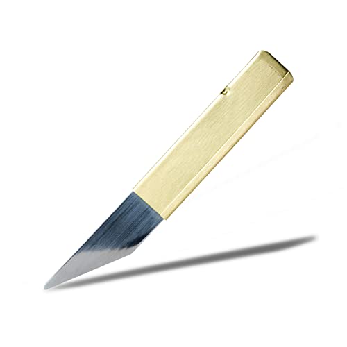 Shoto Pocket Knife, Kiridashi Brass Knife, Penanto Knife, For Camping Hunting Survival Indoor And Outdoor Made In Japan With Sticker (Penanto) #TOP1