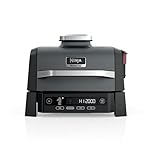 Ninja Woodfire® Outdoor Grill & Smoker, 6-in-1 Functionality, Grill, Smoke, Bake, Roast, Air Fry, Broil, Authentic Woodfire Flavours, Electric Heat, OG321C