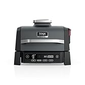 Ninja Woodfire Outdoor Grill & Smoker, 6-in-1 Functionality, Grill, Smoke, Bake, Roast, Air Fry, Broil, Authentic Woodfire Flavors, Electric Heat, OG321