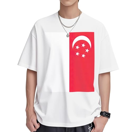 T-shirt Singapour femme coupe ample en coton pour éviter la chaleur de l'été