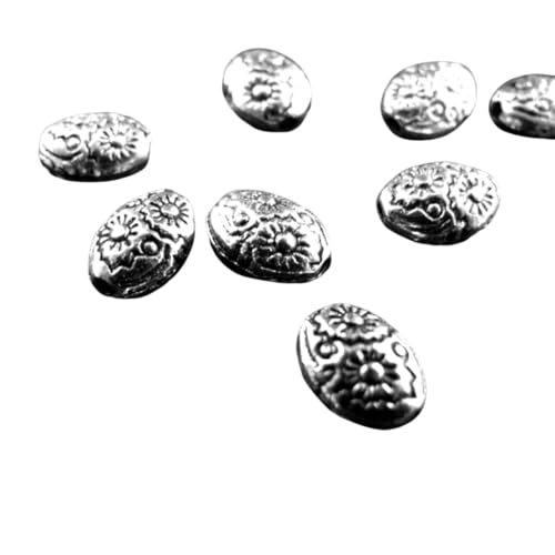 Bringsine 100pcs Antique Tibetan Silver Plated Charms Pendant DIY Bracelets