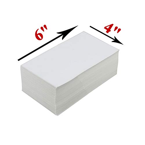 Alitamei 4 x 6 (100mm×150 mm) Direkte Thermische Fanfold-Versandetiketten Klebeetiketten für Postanschriften ​Versandetikette (500 Blatt)