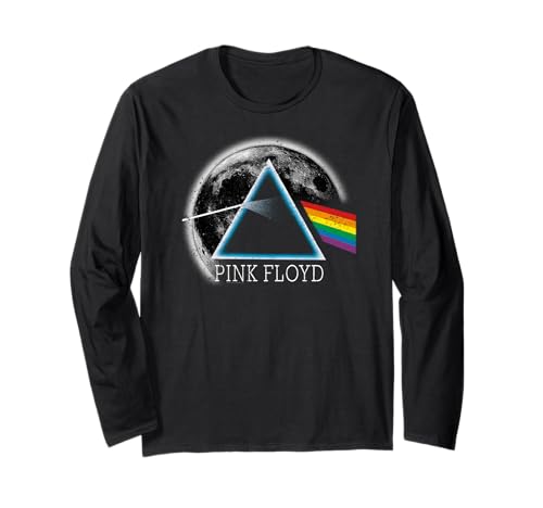 Oficial Pink Floyd Dark Side of The Moon Rock Band Música Manga Larga