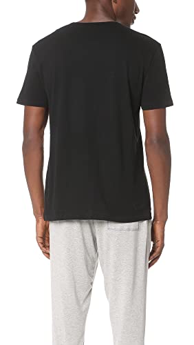 Emporio Armani Camiseta de algodón con Cuello Redondo para Hombre, Paquete de 3, Negro, M (Pack de 3)