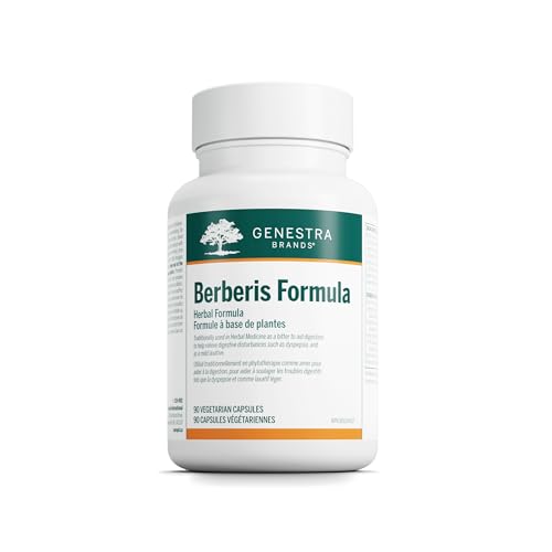 Genestra Brands Berberis Formula - Digestive Supplement - With Oregon Grape & Barberry - Vegan - 90 Vegetarian Capsules