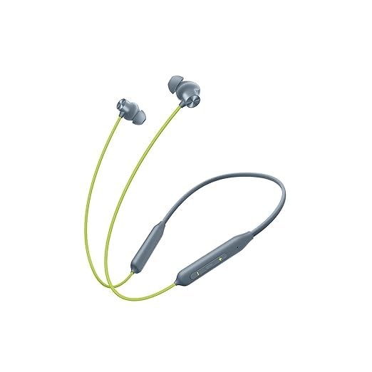 Image of Bluetooth Wireless in Ear Earphones Compatiblewith OnePlu Bullets Z2 Mic, Bombastic Bass - 12.4 Mm Drivers, 10 Mins Charge - 20 Hrs Music, 30Hrs Battery Life (Jazz Green)