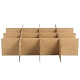 JUMPLAWN Divisori Protezione Sicura per Scatole da Imballaggio in Carta 6 Pezzi Set 82x82x80mm per Bicchieri e Piatti Durante Trasporto e Traslochi