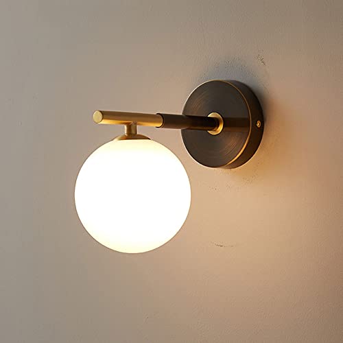 Applique Murale Globe Vintage Verre Anti-Éblouissement Luminaire G9