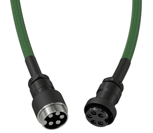 GLORIOUS Gaming Premium Coiled Keyboard Cable - Gold Plated USB-A (PC) to USB-C (Keyboard), Tangle Resistant… – Ansicht 3