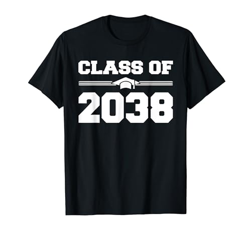Class Of 2038 Grow With Me First Day Of School Graduate 2038 T-Shirt