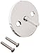 LASCO 03-1409 Bathtub Trip Lever Plate with Screws Oversized Style, Chrome Plated