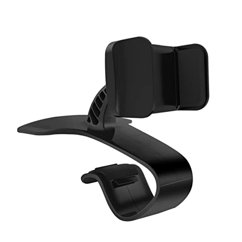per Smartphone Auto Regolabile con Base Antiscivolo Clip per Compatibile con Dispositivi Spessore Nero