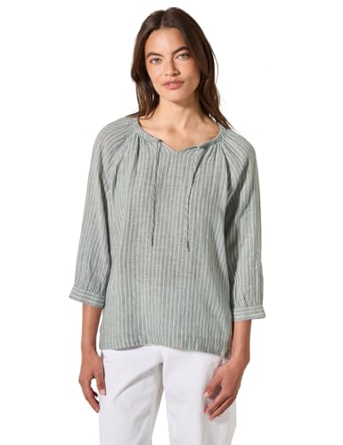 Cecil Damen Gestreifte Leinen-Bluse