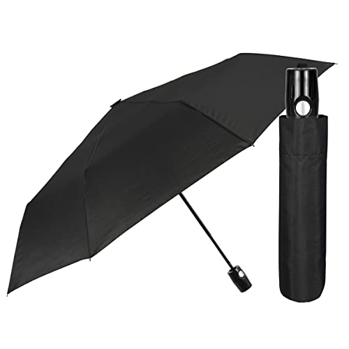 Mini parapluie pliant femme homme PERLETTI automatique bleu léger compact