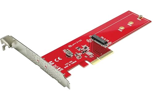 Ableconn PEXM2-157 PCIe Gen5 x4 Host Adapter Card for NVMe 2280 M.2 SSD - Support M.2 PCIe NVMe Type 2280, 2260 SSD - Work with PCIe x4 / x8 / x16 Slot