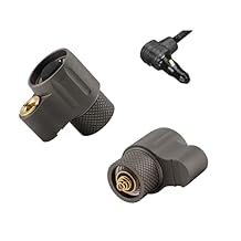 Z-BOLT Dual Switch Cable Port Tailcap Grey/Surefire Tan for 3V/6V Malkoff, Blazer LEP & LED 18350/18650 Light Bodies & Surefire M300/340/M600/640DF Lights DS00 Type Functionality