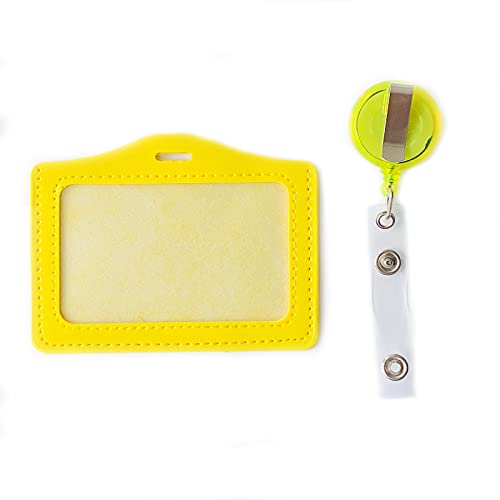 10 Stuks ID-badgehouder, ID-badgehouder Sleutelkaarten, Kleurrijke ID-badgehouder van PU-leer, voor Zakelijke… - Image 7